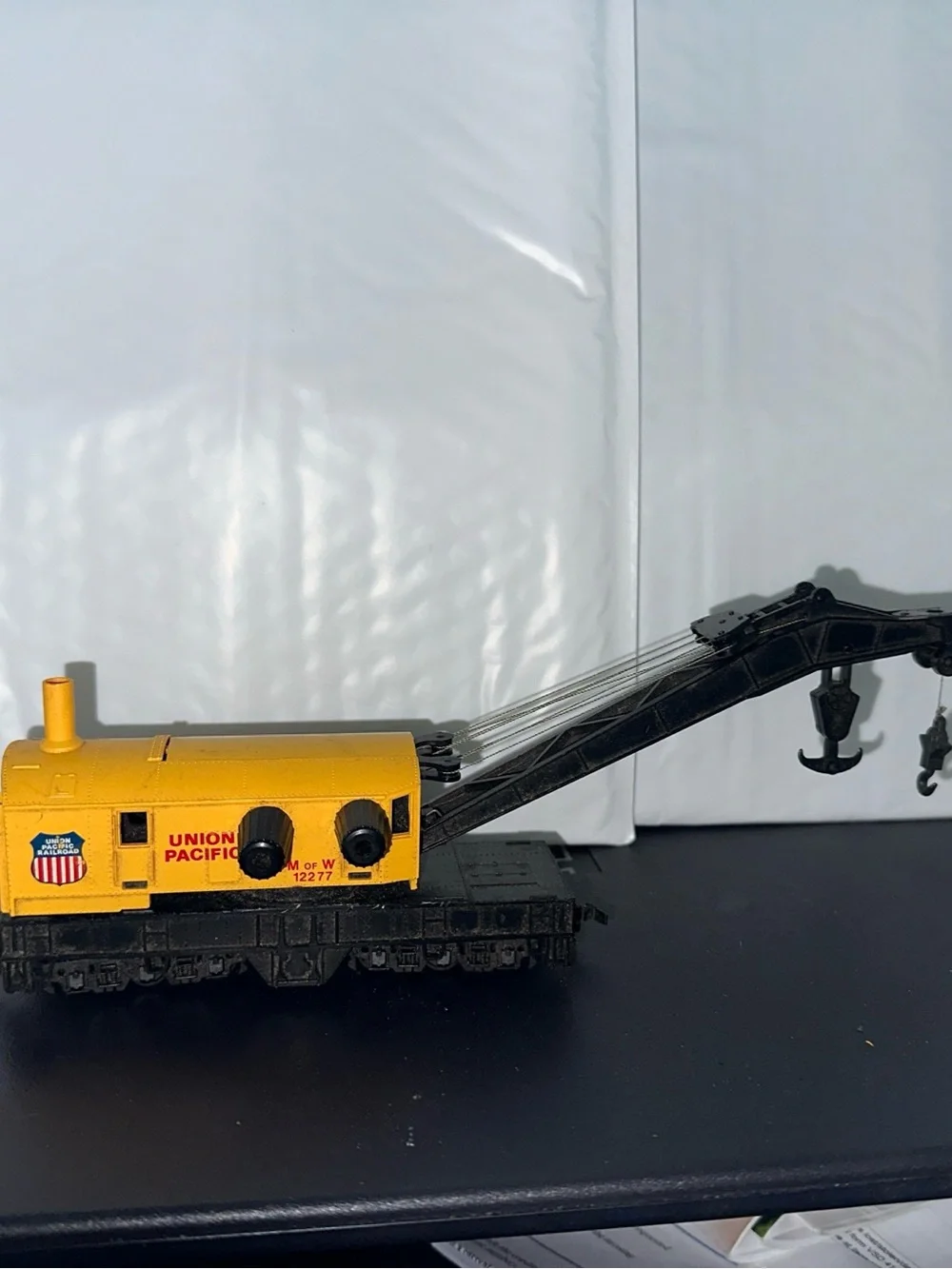 Yellow Crane Train Car Toy